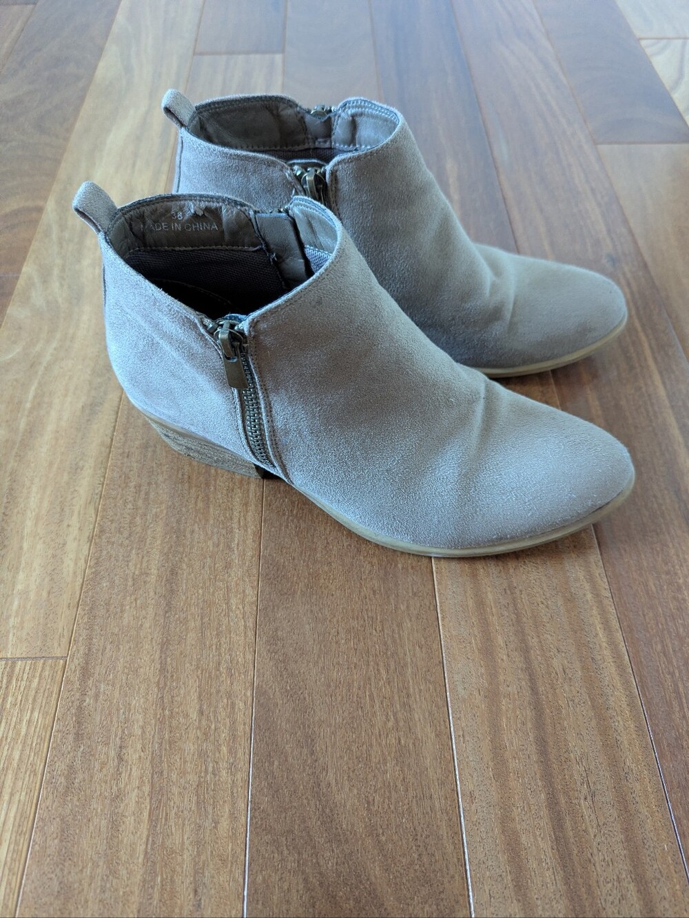 Steve Madden Suede Booties, Size 38